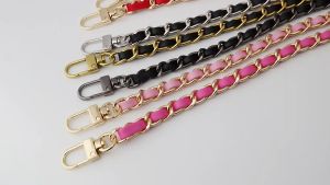epeach 120cm PU Leather Metal Chain Strap | Tali Rantai Beg Tangan | Handbag Shoulder Chain Replacement Purse E0053
