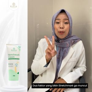 Rintik Stretchmark Cream 200ml - Pelembab Cegah Stretch mark Muncul untuk Ibu Hamil