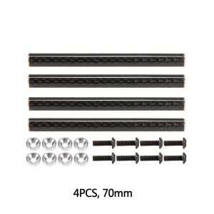 1 Set 67/70/75/78mm Carbon Fibre Chassis Braces with M3 Washer for 1/10 RC Crawler SCX10 PRO Gspeed LCG Rigs Shafty Comp Builds
