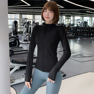 Maxrun Womens Badminton Fitness Clothing Long Sleeve Yoga Sportswear Tight Outerwear Breathable Quick Dry Ultra Light