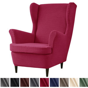Nordic Jacquard Wing Chair Cover Anti-dirty Stretch Wingback Armchair Slipcovers Cushion Cover Home Decor Furniture Protector