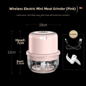 Portable Wireless Electric Garlic Mincer