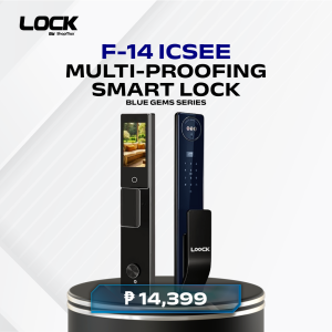 LOOCK F14 Blue Gem Smart Lock | High-End CNC Processed with Facial Recognition | 6-in-1 Entry with ICSee Home & Watch Unlock