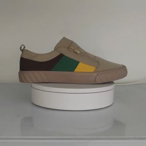 INLIKE Cowok Import Santai Resleting Murah Sepatu Pantofel Kanvas Kets Sneaker Pria Kerja Lentur Sekolah Kantor Karet 185