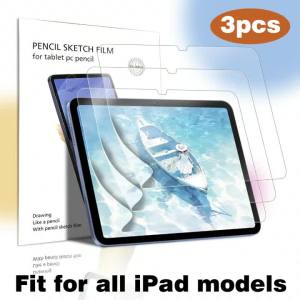 3Pack PE Soft Film Bảo Vệ Màn Hình Máy Tính Bảng Cho iPad Cảm Ứng Có Độ Nhạy Cao Dễ Dàng Cài Đặt Tương Thích Với Apple iPad 11 Inch