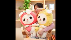 ตุ๊กตา กระต่าย น่ารัก ของเล่นเด็ก ของขวัญ ตกแต่งห้อง ตุ๊กตาผ้านุ่ม ฟิกเกอร์การ์ตูน ของเล่นสะสม