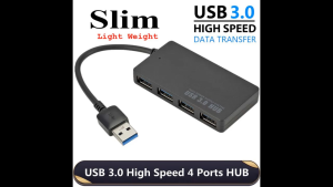 USB 3.0 4 Ports High Speed 5Gbps Extension Hub Splitter for Laptop Computer