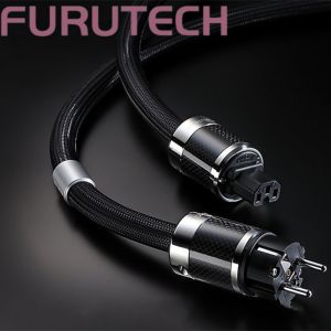 【In Stock】HIFI Audio Power Cable Cord Wire CD DVD Player Speaker Audiophile HiFi Schuko Furutech Alpha PS-950 top Rhodium carbon fiber fever EU AC power cable FI-E50 FI-50 (R) plug furutech power cable