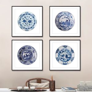 GUANGMANZHI | Chinese Style Blue and White Porcelain Decorative Painting
