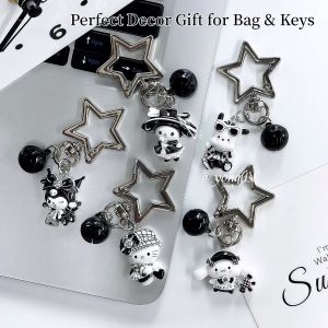 Sanrio | Vintage Y2k Sanrio Hello Kitty Kuromi Star Keychain Phone Case Strap Accessory Pendant Bag Decorative for Girls Women Charm Gift
