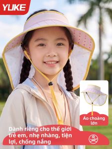 Yuke | Mũ Nón Bảo Vệ UV Cho Trẻ Em Với Andnh Rộng và Mái Che