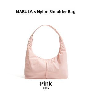 MABULA | Laid-back Tote Bag Nylon Fabric Shoulder and Handbag