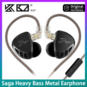 KZ Saga HiFi Earphone With Detachable Cable Dynamic Drive High Sound Quality Comforable In Ear Headset Custom Music Earphones