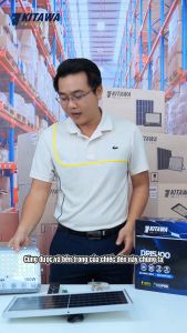 [VOUCHER 10%] Đèn Pha Năng Lượng Mặt Trời 100W Mắt Ngọc Chống Nước IP67 KITAWA - DP15.100 - Sản Phẩm Chính Hãng