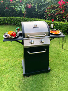 Outdoor Stainless Steel Thickened Gas BBQ Grill for Villa Yard Classic American Style Barbecue Oven Home Use Camping Travel Supplies