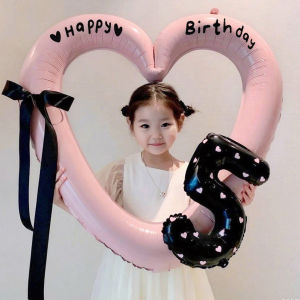 SHIERAI | Girls First Birthday Party Love Heart Balloons