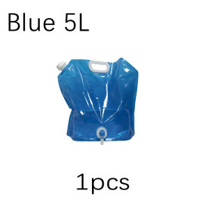1pcs 5/10L Portable Leak-Proof Large-Capacity Folding Outdoor Water Bag With Faucet Doggy Bag For Camping Cooking Hiking Tools