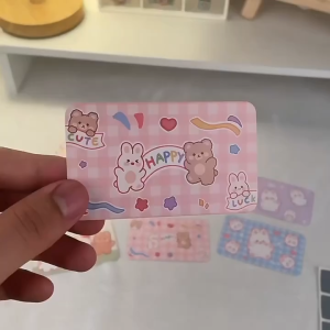(SG) DIY Gliders Planes Toys  Big Size Cute Animal  Kitty Blessing Surprise Message Card Postcard Birthday Gift Party