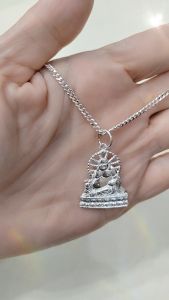 Yans Original Pure Silver 925 Buddha Maitreya Pendant Set **925纯银弥勒佛吊坠项链