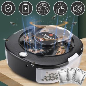 Flycatcher Rechargeable/USB Electric Fly Trap CHIGO Safety Insect Flytrap Indoor/Outdoor Pest Catching Tool For Kitchen Garden
