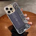 Creative Circuit Board IMDเคสโทรศัพท์สําหรับiPhone 16 15 14 13 12 11 Pro Max Fundasพลาสติกแข็งเลเซอร์Sliverกันกระแทก. 