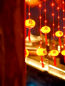 新款4米10挂燈籠led灯 春节喜庆 福字灯笼/福袋  CNY LED Lantern Light Curtain Light Strip String Lights CNY Decorations 2026