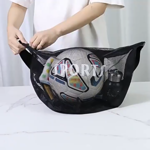 Tas Basketball Bag Single-shoulder Crossbody Sports Bag Large-capacity Mesh Storage Bag