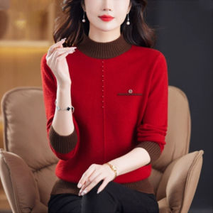 High-end Stylish New Winter Elegant Design Retro Casual Knitted Sweater