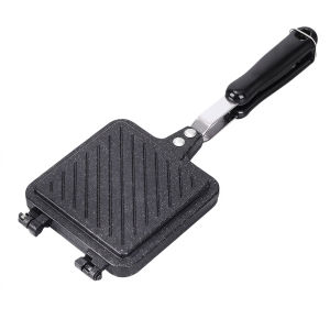Aluminum Alloy Nonstick Sandwich Pan Double Sided Toast Maker Locking System