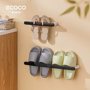 Adjustable Drill-Free Bathroom Wall Mount Shoe Storage Rack