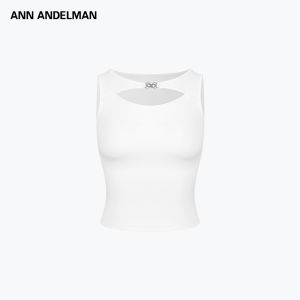 ANN ANDELMAN | Slimming Sleeveless Metal Buckle Hollow Vest
