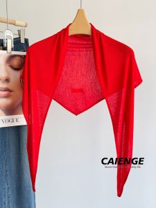 CAIENGE | Summer Thin Pure Color New Style Scarf