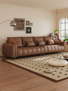 Vintage Leather Sofa Top-light Litchi Pattern