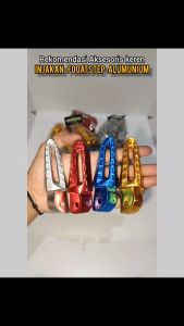 FOOTSTEP BUSTEP PIJAKAN KAKI BELAKANG ALUMINIUM SET HONDA MATIC SCOOPY BEAT FI VARIO 125 / 150 SPACY