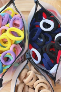 150pcs/box Basic hair bands High elastic rubber bands Macaron rubber bands Childrens seamless threaded hair bands Hair bands Hair accessories Wholesale accessories Headdresses