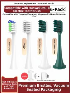 Lebooo Huawei Electric Toothbrush Head Compatible Soft Bristle Deep Cleaning Nylon Brushes Replacement Head 2S Starlight Diamond Joy