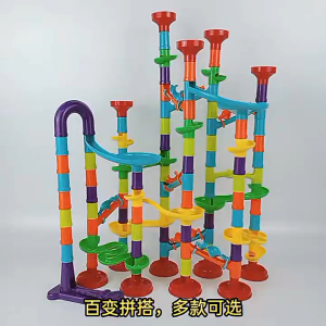 Mainan Trek Bola Kids Marble Run Track Toy Ball Run Maze STEM Educational Fun Creative Learning Toy
