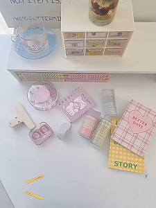 Hithome กล่องเก็บของอเนกประสงค์ กล่องจัดระเบียบใส กล่องพลาสติกใส กล่องเก็บเครื่องสำอาง ตั้งโต๊ะ พร้อมส่ง☑️