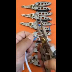 New Upgrade Multi Purpose Professional Wire Stripping Tool wire stripper with cutter crimper pliers made in japan heavy duty electrical wire stripping tools set original automatic knife electrician copper cable plier