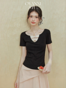 OUYANGXI | Áo Thun Nịt Eo Thời Trang
