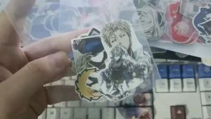 One-Punch Man - Set  10/15 Sticker Genos anime  One-Punch Man / OPM hình dán trang trí điện thoại mũ bảo hiểm laptop vali...siêu đẹp chống nước chống xước