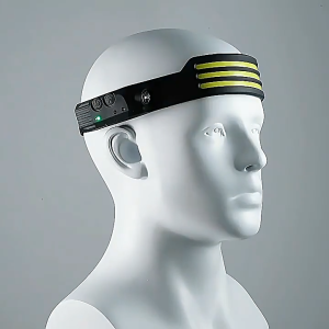 ไฟฉายคาดหัว Outdoor ไฟเซ็นเซอร์ ไฟฉายชาร์จไฟ LED ไฟหน้ามัลติฟังก์ชั่น USB Rechargeable Headlight แสงสีขาว ไฟฉายคาดศรีษะ 3ขนาด