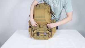 🇹🇭✨แบรนด์แท้✨55Lกระเป๋าเดินป่า เป้แม่ลูก กระเป๋าเดินทาง กระเป๋าทหาร จุของได้ดี ใส่ของได้เยอะ กระเป๋าใบเล็กถอดได้