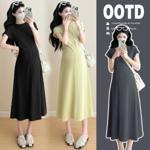 Maternity Summer Slimming Loose Mid-Length Dress
