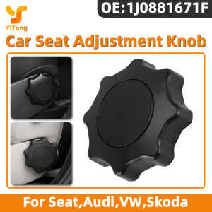 Yitong 1PC Car Seat Adjustment Knob Fit For Audi A1 A4 VW Jetta Beetle Broa Skoda Octavia Fabia 1J0881671F Replace Accessories