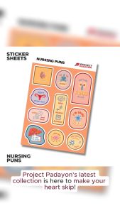 "Nursing Puns" theme stickers by Project Padayon