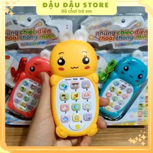 Đồ chơi điện thoại thông minh song ngữ Anh-Việt Điện thoại đồ chơi Tiếng việt cho bé tặng kèm 2 pin và dây đeo cổ