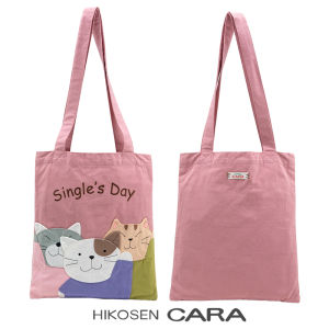 Hikosen Cara (Japan) | Cute Cats Japanese Style Cotton Shoulder Bag Handbag