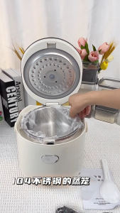 SG【ReadyStock】Zemkon Electric Rice Cooker RecipeSync HandsFreeLid SproutRiceTech SugarControl ClayPot InstantCook