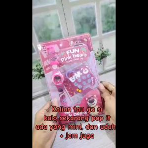 NEW Jam Tangan + pop it mini Fun Cute Bunny Funny Little Toy kuromi Sanrio lotso Bonus Pop IT